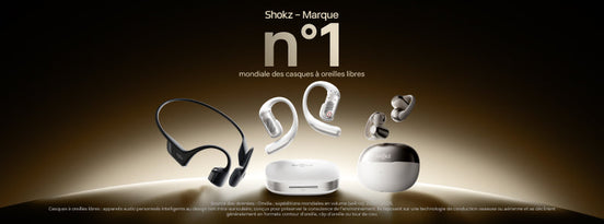 Marque n°1 mondiale des écouteurs à oreilles libres | Shokz mène la révolution de l’open-ear