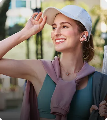 Écouteurs libres stables et hygiéniques pour les déplacements quotidiens.